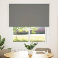 VidaXL Rolgordijn verduisterend 135x130 cm stofbreedte 131,6 cm grijs - thumbnail