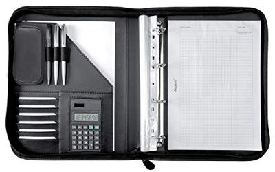 Juscha JU-30104 Conferentiemap Alassio Porto Kunstleer Finetouch A4 Zwart