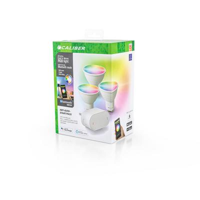 GU10 3 pack Dimbare Smart Lamp met RGB Leds - 3x Slimme Led Lamp - 300 Lumen - 5 Watt - Handige App (HBT-GU10-3PACK)