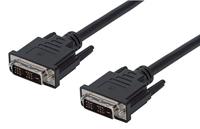 Manhattan 355322 DVI-kabel DVI-D-stekker naar DVI-D-stekker zwart 2 m - thumbnail