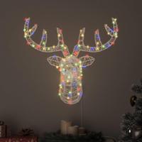 VidaXL Hertenkop met 140 led kleurrijk 68 x 36,5 x 62,5 cm acryl - thumbnail