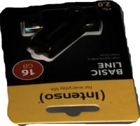 USB stick INTENSO 3503470 16 GB Sleutelhanger Zwart Zwart/Zilverkleurig DDR3 SDRAM - thumbnail