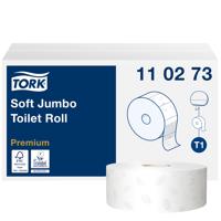 Toiletpapier tork t1 premium jumbo 2laags 360m wit - thumbnail