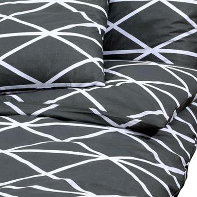 Dekbedovertrekset 200x200 cm katoen grijs Dekbedovertrekset 200x200 cm katoen grijs