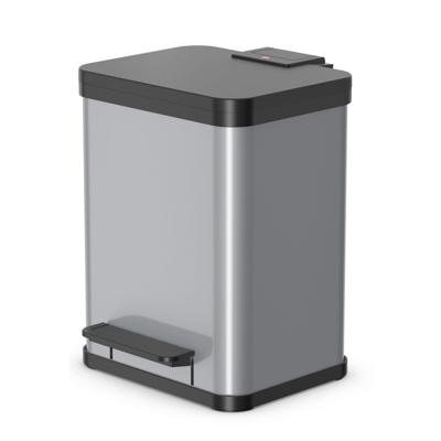 Hailo 0622-260 öko duo plus m pedaalemmer 2x 9l zilver/zwart Hailo 0622-260 öko duo plus m pedaalemmer 2x 9l zilver/zwart