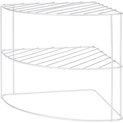 Keukenhoekrek metaal 23x23x21cm grijs