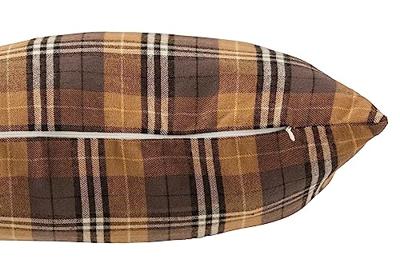 Kussen ruit vierkant textiel bruin/zwart/oker 38x38x17 cm Jolipa - Hortus