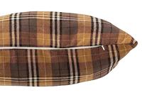 Kussen ruit vierkant textiel bruin/zwart/oker 38x38x17 cm Jolipa - Hortus - thumbnail