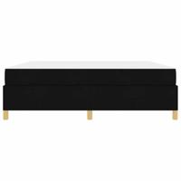 Boxspring bed Anders Zwart en Wit en Zwart 180 x 200 cm Stof - thumbnail