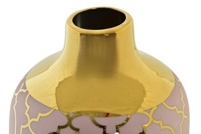 Vaas DKD Home Decor Roze Gouden Porselein Orientaals Verchroomd 13 x 13 x 26 cm Vaas DKD Home Decor Roze Gouden Porselein Orientaals Verchroomd 13 x 13 x 26 cm