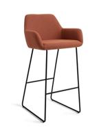 Jesper Home Barkruk 'Hiroo' Slide Black, kleur Hearth Harmony (zithoogte 75cm) - thumbnail