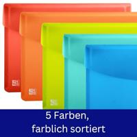 Oxford Urban documentenmap met drukknopsluiting , formaat A4, uit PP, geassorteerde kleuren - thumbnail