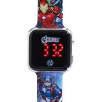 Mervel LED Horloge Avengers Blauw - thumbnail