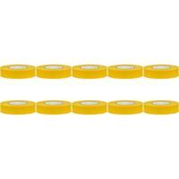 Yurga Gele Isolatietape 10-Pack - 20mm x 18m - thumbnail