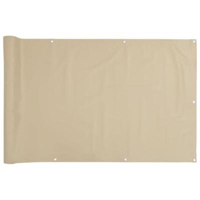 VidaXL Balkonscherm 120x400 cm oxford stof beige