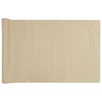 VidaXL Balkonscherm 120x400 cm oxford stof beige - thumbnail