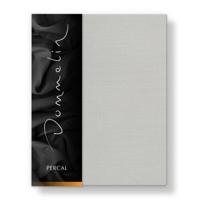 Dommelin Dommelin Laken Uni Percal 200TC 523 Zilver 160x270 cm - thumbnail