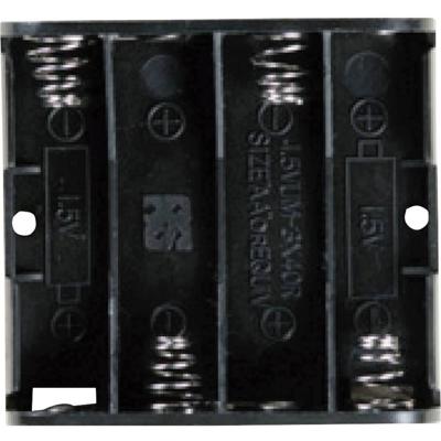 Takachi SN34PC Batterijhouder Aantal cellen: 4 AA (penlite) Soldeerpin (l x b x h) 61.9 x 57.2 x 15 mm