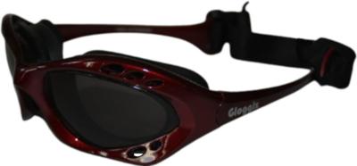 Glogglz Zwembril Cudaz Polycarbonaat Donkerrood/grijs One-size