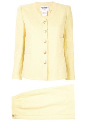 Chanel Pre-Owned 1998's Setup suit jacket skirt - Yellow