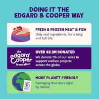 Edgard & Cooper Kip & Zalm Senior hond natvoer kuipjes 11 x 150gr - thumbnail