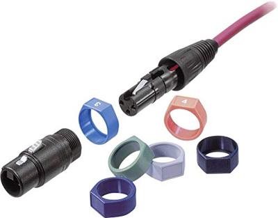 Neutrik XCR-SET Codeerring Zwart, Bruin, Rood, Oranje, Geel, Groen, Blauw, Violet, Grijs, Wit 10 stuk(s)