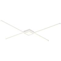 LED Plafondlamp 4000K Dimbaar - Rechthoekig Mat Wit Aluminium - thumbnail