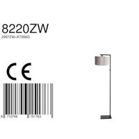 Steinhauer Vloerlamp Stang H 160 cm zilveren kap - zwart - thumbnail