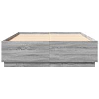 Bedframe met LED-verlichting grijs sonoma eiken 180x200 cm - thumbnail
