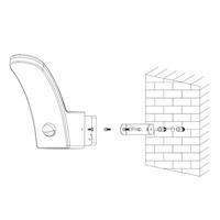 Eglo MuurlampFiumicino met bewegingssensor - 98149 - thumbnail