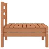 4-delige Loungeset massief grenenhout honingbruin - thumbnail