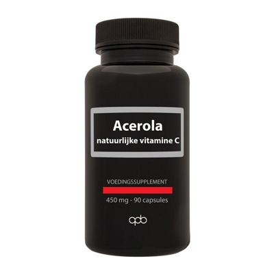 APB Holland Acerola natuurlijke vitamine C puur 450mg 90 Vegetarische capsules