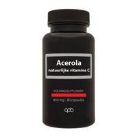 APB Holland Acerola natuurlijke vitamine C puur 450mg 90 Vegetarische capsules - thumbnail