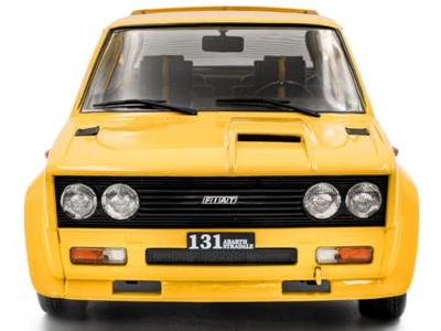 Solido Auto Fiat 131 Abarth 1980 geel Kant-en-klaar model Personenauto (model)