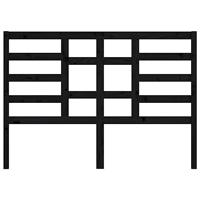 Hoofdbord 146x4x104 cm massief grenenhout zwart - thumbnail
