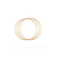 Vaessen Creative • metalen ringen set ø20cm 3mm goud 4x - thumbnail