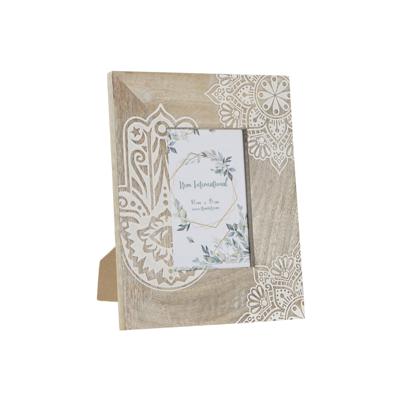 Fotolijsten DKD Home Decor Bruin Hout Plastic Mangohout Indiaas 20 x 2 x 25,5 cm