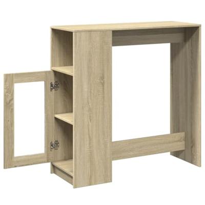 Bartafel met rekken 101x40x103,5 cm hout sonoma eikenkleur