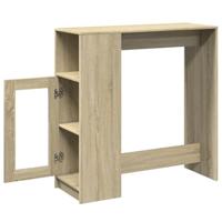 Bartafel met rekken 101x40x103,5 cm hout sonoma eikenkleur - thumbnail