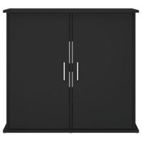 Aquariumstandaard 81x36x73 cm bewerkt hout zwart - thumbnail