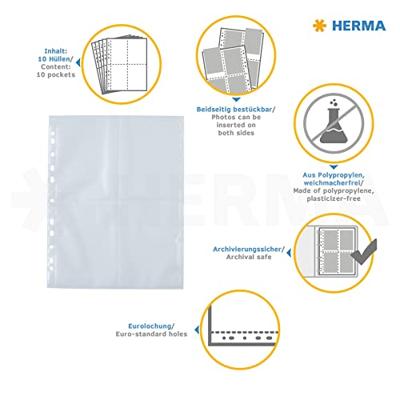 Herma 7562 7562 Fotohoezen Wit, Transparant 10 x 15 cm Herma 7562 7562 Fotohoezen Wit, Transparant 10 x 15 cm