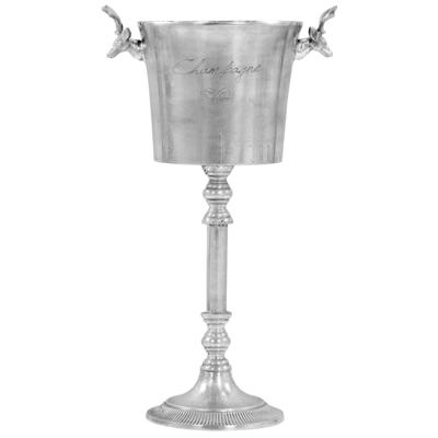 VidaXL Champagnekoeler 39x29x71 cm massief aluminium zilverkleurig VidaXL Champagnekoeler 39x29x71 cm massief aluminium zilverkleurig