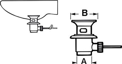Cornat Afvoerplug Wastafel +Stang 1 1/4 Ch - TEC317405