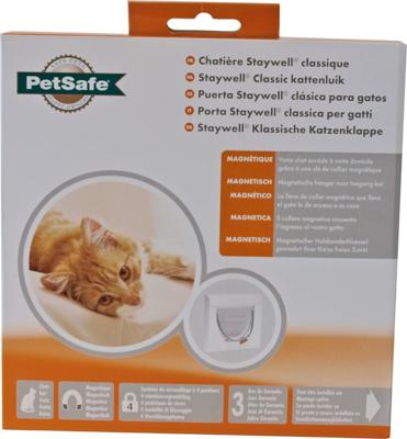 PetSafe kattendeur met magneetslot nr. 932 wit PetSafe Gebr. de Boon - Gebr de boon