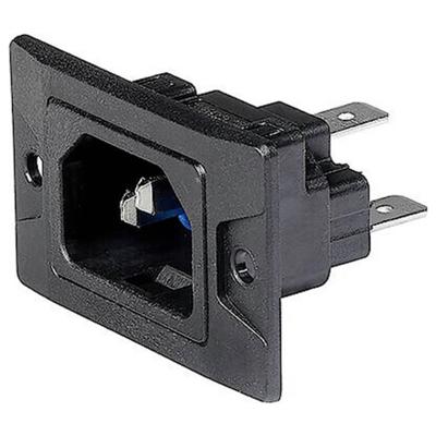 Schurter 3-134-880 Apparaatstekker (koud) Stekker, recht Totaal aantal polen: 3 10 mA Zwart 1 stuk(s)