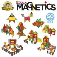 Magnetics Zoo Park - Constructiespel - EDUCA - 50 magnetische stukken, 4 dieren, 8 kaarten - Vanaf 3 jaar - thumbnail