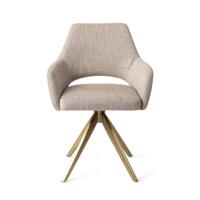 Jesper Home Eetkamerstoel 'Yanai' Turn Gold, kleur Biscuit Beach - thumbnail