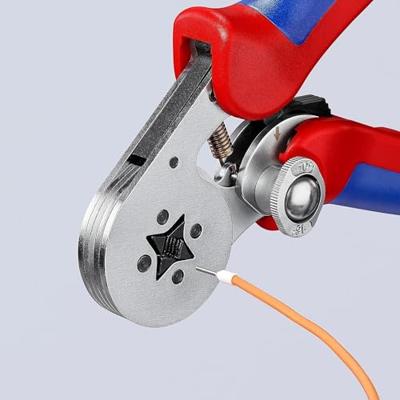 Knipex Zelfinstellende krimptang voor adereindhulzen | Met zij-invoering - 975504 Knipex Zelfinstellende krimptang voor adereindhulzen | Met zij-invoering - 975504