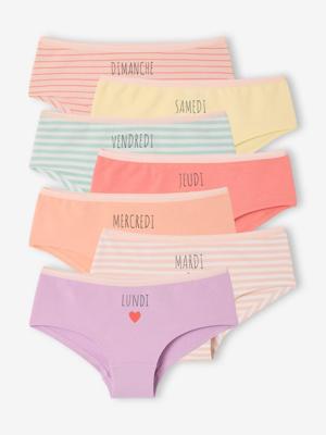 Lot 7 shortjes voor een week voor meisjes rozen