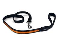 Beeztees 749836 1,2 m Zwart, Oranje Nylon Hond Standaard riem - thumbnail